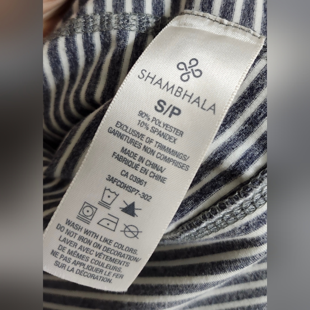 Nwot, Shambhala Striped Women's Hoodie with Orange Accents. - Picture 2 of 10